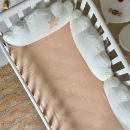 Protectie laterala patut bebecopii 4 piese Norisori milk (12)
